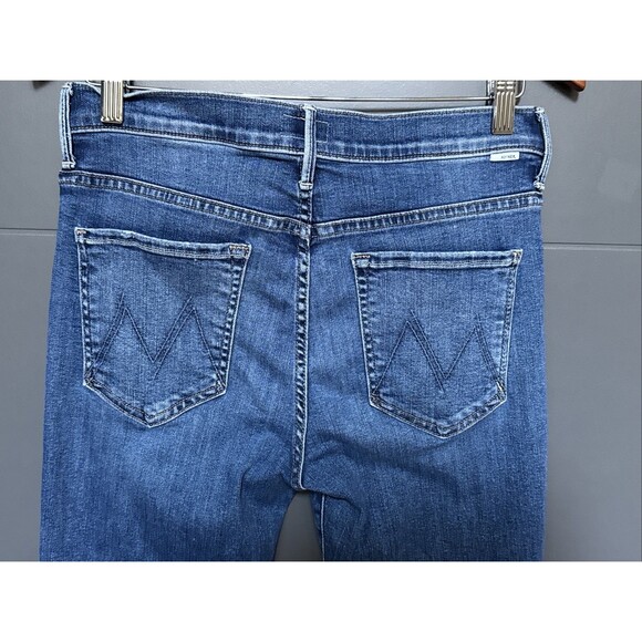 Mother Denim The Insider Flood Over the Top Size 30 Blue Jeans Boot Cut Stretchy - Picture 12 of 15